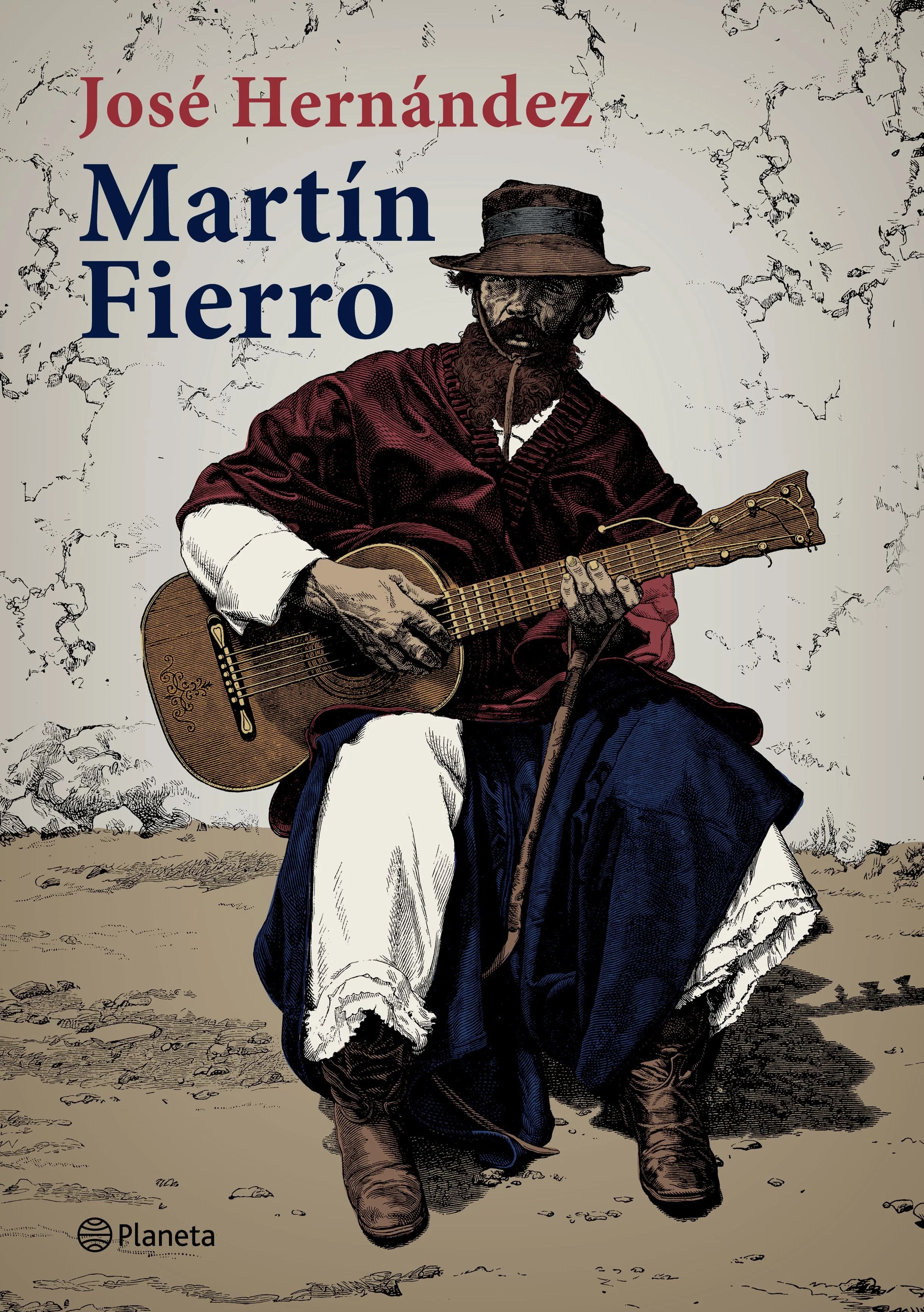 Portada ilustrada de Martín Fierro